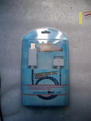 Goede kwaliteit zichtbaar licht Mini USB-gegevenskabel met witte kleur